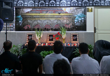 مراسم زیارت عاشورا در ایستگاه آتش نشانی حرم مطهر امام خمینی(س)