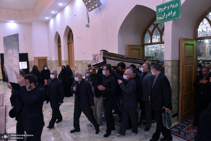 مراسم خاکسپاری حجت الاسلام و المسلمین محتشمی پور(ره) در حرم شاه عبدالعظیم الحسنی(ع)