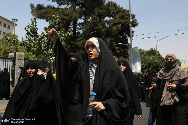 مراسم راهپیمایی اعتراضی به وقایع اخیر شهادت فرمانده هان و دانشمندان هسته ای