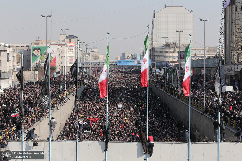 حضور میلیون ها تهرانی در تشییع پیکر مطهر سردار قاسم سلیمانی - 5