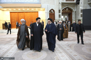 تجدید میثاق مجمع روحانیون مبارز و مجمع مدرسین و محققین حوزه علمیه قم با امام خمینی (س)