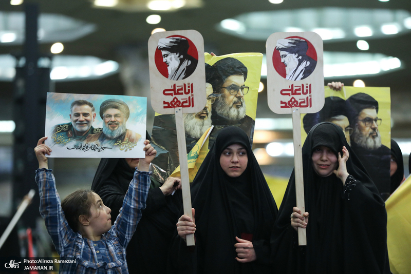 مراسم بزرگداشت شهیدان سید حسن نصرالله و سید هاشم صفی الدین در تهران