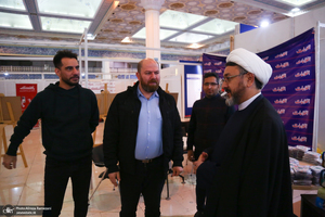 حضور حجت الاسلام و المسلمین علی کمساری در بیست‌ و چهارمین نمایشگاه رسانه‌های ایران
