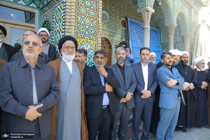 تشییع مرحوم آیت الله عباسعلی سلیمانی (ره) در حرم مظهر حضرت معصومه (س)