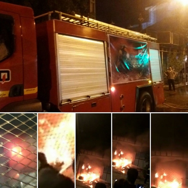 آتش‌سوزی 2 باب مغازه در شهرستان دزفول