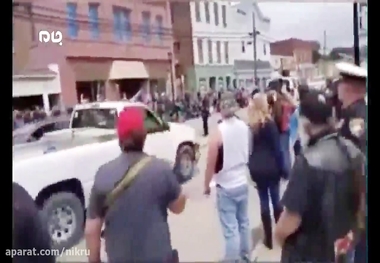 درگیری هواداران مسلح ترامپ  با معترضین به نژادپرستی