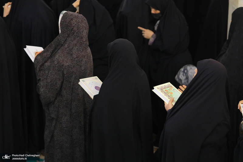 آیین ترتیل خوانی قرآن کریم در حرم حضرت معصومه (س)‎‎