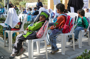 گرامیداشت روز جهانی کودک در قطعه شهدای جنگ ۱۲ روزه