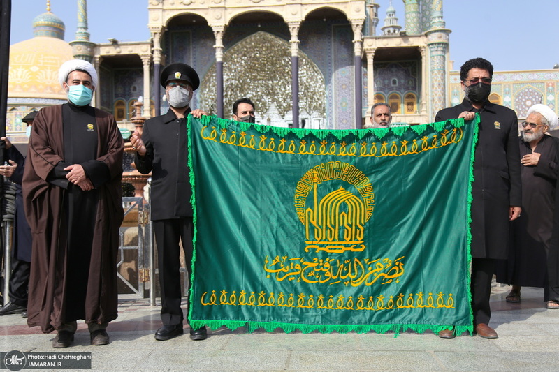 عزاداری خادمین حرم کریمه اهل بیت در روز شهادت امام رضا(ع)