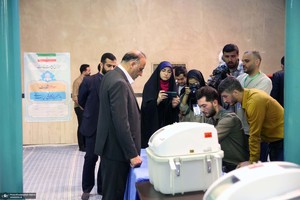 حضور سید حسن خمینی در دور دوم انتخابات مجلس شورای اسلامی