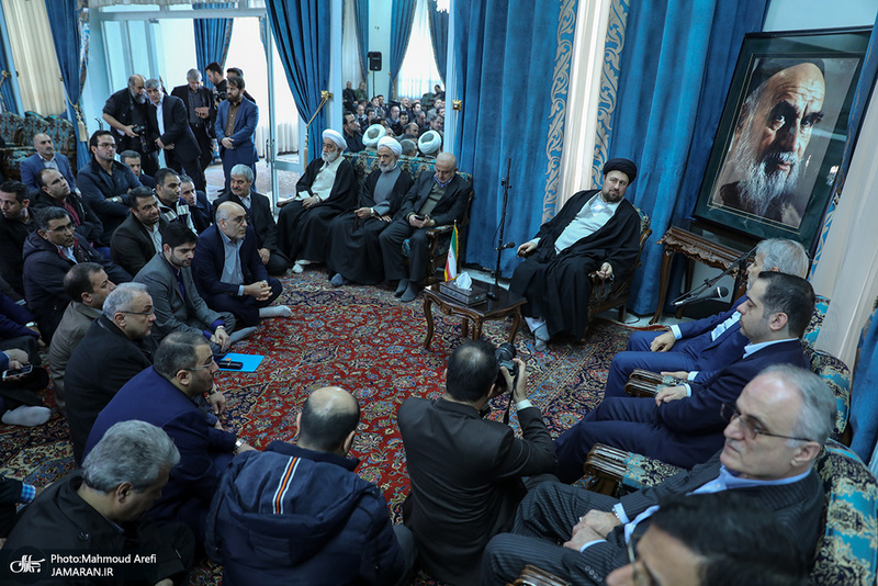 دیدار رییس، معاونان و کارکنان سازمان برنامه و بودجه با سید حسن خمینی