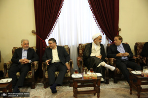 حاشیه تجدید میثاق رئیس قوه قضاییه و مسئولان عالی قضایی با آرمان‌های حضرت امام (س)