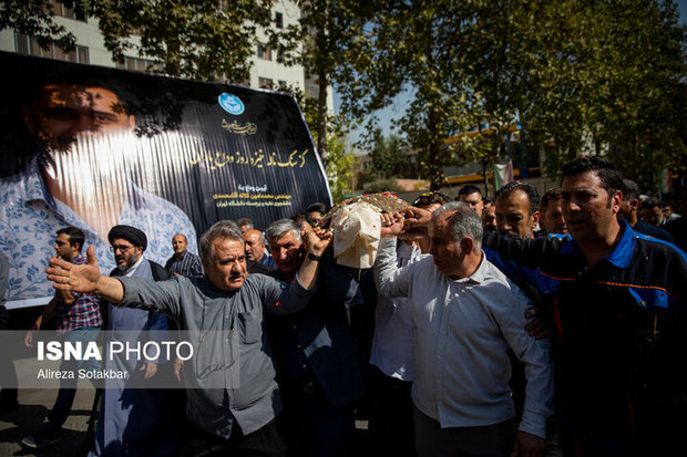پیکر «محمدامین کلاته» دانشجوی فقید دانشگاه تهران تشییع شد + عکس ها