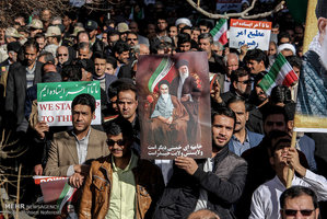 تجمع و راهپیمایی مردمی در اعتراض به آشوب های اخیر در استان ها 