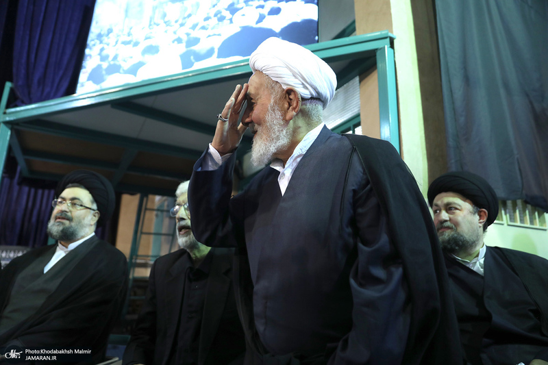 مراسم بزرگداشت همسر آیت الله موسوی بجنوردی (ره) در حسینیه شماره یک جماران-2