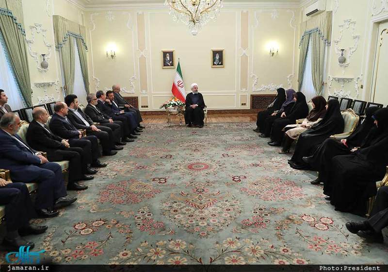 دکتر روحانی در دیدار عیدانه جمعی از وزرا،استانداران و مدیران دستگاههای اجرایی