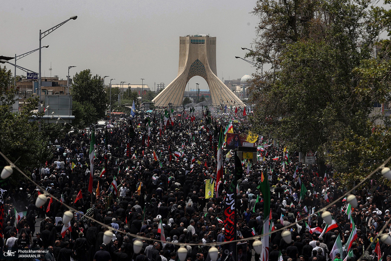 مراسم تشییع شهدای جنگ تحمیلی رژیم صهیونیستی در تهران-6