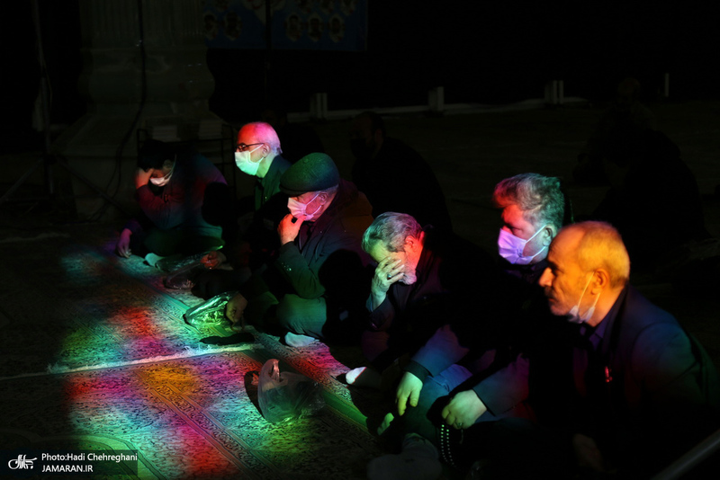 دسته عزاداری خادمان حرم کریمه اهل بیت (ع) در روز شهادت حضرت زهرا (س)‎‎