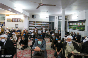 مراسم عزاداری و سوگواری ایام فاطمیه در دفتر آیت الله العظمی صانعی (ره)