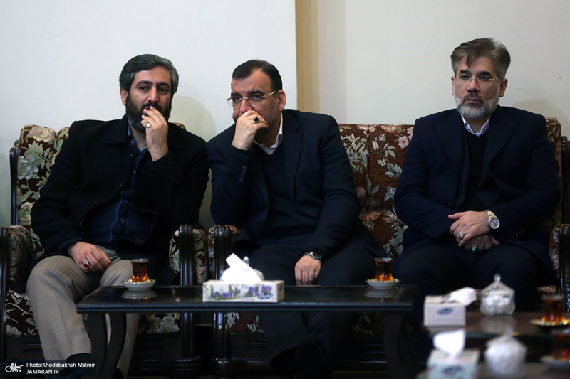 دیدار شهردار و اعضای شورای شهر تهران با سید حسن خمینی