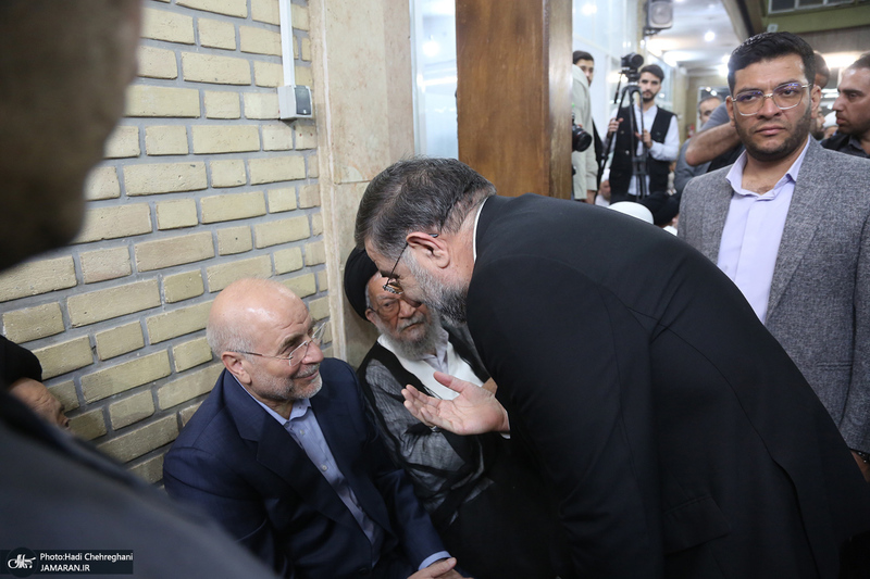 مراسم ترحیم همسر آیت الله العظمی سیستانی در قم