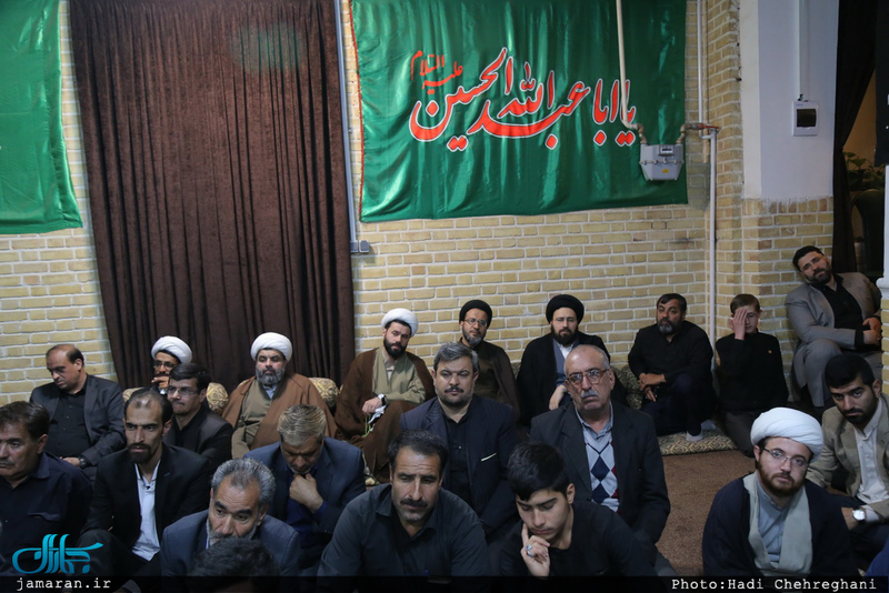مراسم عزاداری شب شهادت امام موسی کاظم (ع) در بیت امام خمینی (ره) در قم