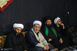 مراسم عزاداری دهه اول ماه صفر در بیت آیت الله شاه آبادی در قم‎