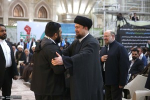 مراسم چهلم شهید سیدحسن نصرالله و سرلشکر نیلفروشان در حرم امام خمینی (س)