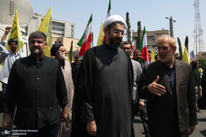 مراسم راهپیمایی اعتراضی به وقایع اخیر شهادت فرمانده هان و دانشمندان هسته ای