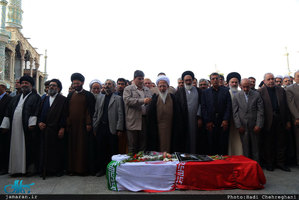 مراسم تشییع حجت الاسلام و المسلمین دکتر احمد احمدی در قم 