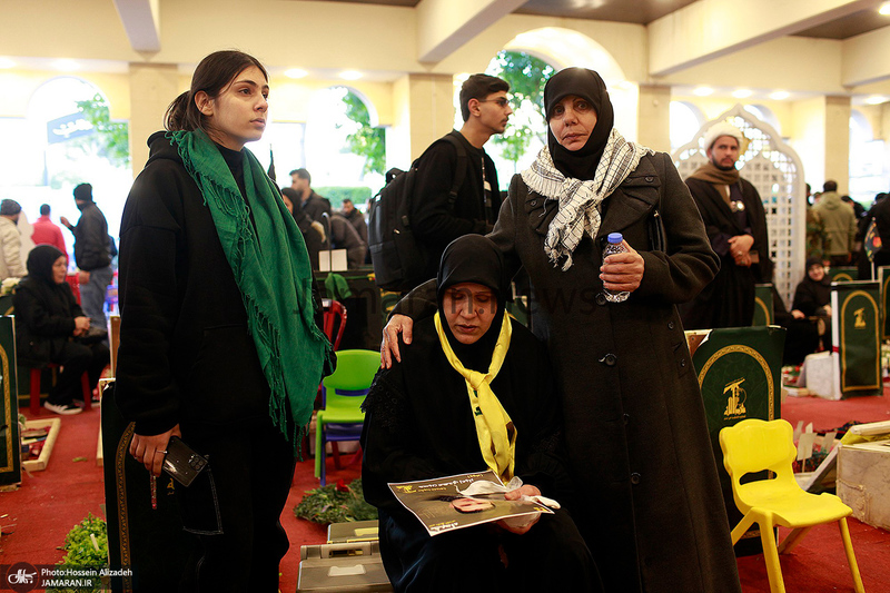 مراسم تشییع شهدای حزب الله در بیروت