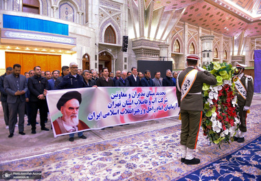 تجدید میثاق مدیران و معاونین شرکت آب و فاضلاب تهران با آرمان حضرت امام خمینی (س)