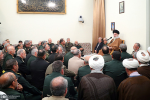 دیدار جمعی از فرماندهان نیروهای مسلح با فرمانده معظم کل قوا