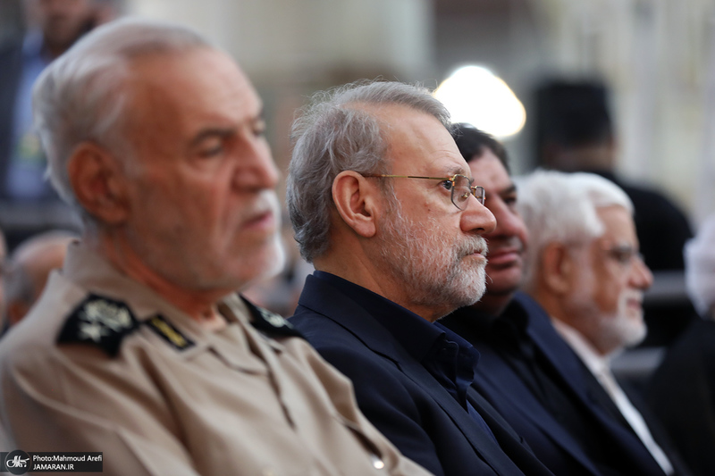 حضور شخصیت‌های سیاسی و مسئولان کشوری و لشکری در مراسم سالگرد ارتحال حضرت امام خمینی (س) -1