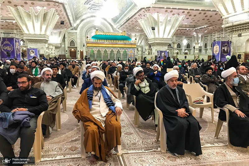 مراسم عزاداری شب شهادت حضرت فاطمه‌ زهرا (س) در حرم امام خمینی
