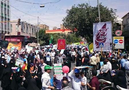 قزوینی ها در حمایت از مردم مظلوم فلسطین حماسه ای دیگر آفریدند