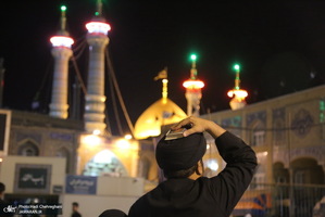 مراسم احیای شب بیست و یکم ماه رمضان در جوار حرم کریمه اهل بیت(س)