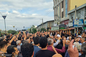 مراسم خاکسپاری حجت الاسلام والمسلمین علی اصغر رحمانی خلیلی در بهشهر