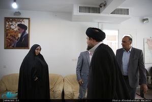 دیدار جمعی از اعضای شورای شهر مشهد با سید حسن خمینی 