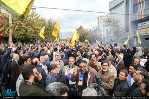 مراسم وداع و تشییع پیکر شهید مدافع حرم حمیدرضا ضیائی