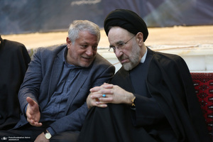 مراسم بیست‌و‌نهمین سالگرد ارتحال حاج سید احمد خمینی و بزرگداشت آیت‌الله بجنوردی در حرم امام