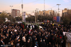 تشییع پیکر شهید حادثه تروریستی کرمان  در مصلی امام خمینی (ره)