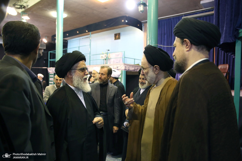 مراسم چهلمین روز در گذشت  آیت الله صانعی در حسینیه جماران  2