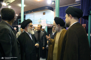 مراسم چهلمین روز در گذشت  آیت الله صانعی در حسینیه جماران  2