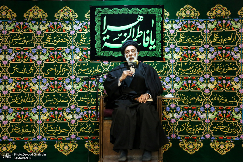 مراسم عزاداری شب شهادت امّ ابیها حضرت فاطمه‌(س) در دارالزهرا(س)