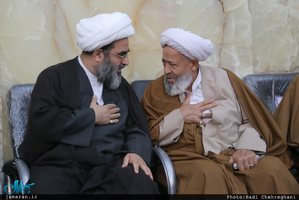 مراسم هفتمین روز درگذشت آیت الله ابن الرضا(ره) در مسجد اعظم قم