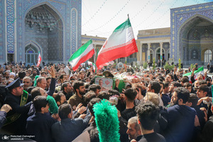 مراسم تشییع و خاکسپاری شهید امیر موسوی در قم