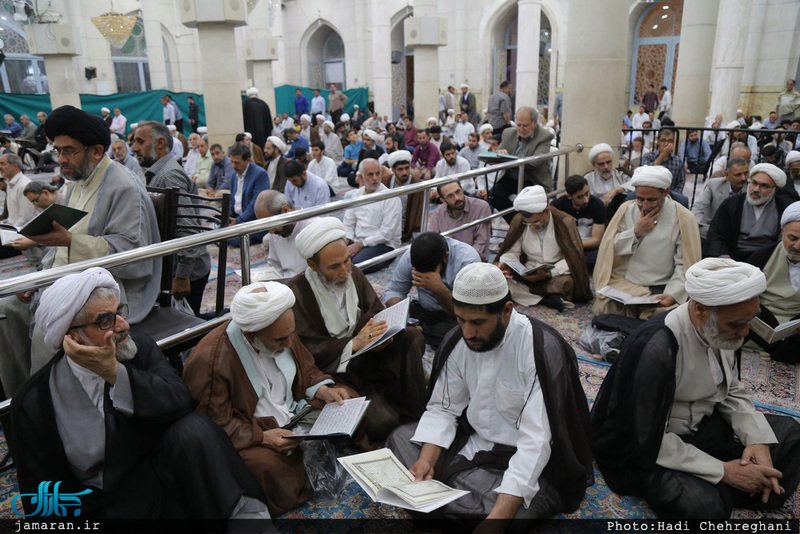 مراسم بزرگداشت هفتمین روز ارتحال مرحوم حجت‌الاسلام و المسلمین احمد احمدی در مسجد اعظم قم