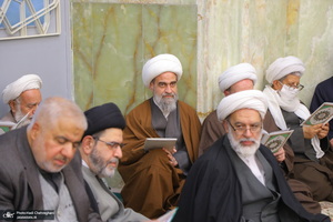 مراسم ترحیم و بزرگداشت آیت الله سید محمدعلی شیرازی در مسجد اعظم قم