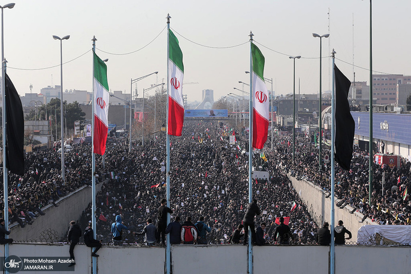 حضور میلیون ها تهرانی در تشییع پیکر مطهر سردار قاسم سلیمانی - 5